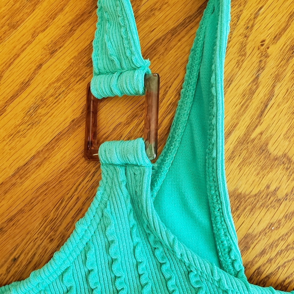 Two piece Bikini No boundaries Aqua 2 piece bikini textured - Picture 2 of 7